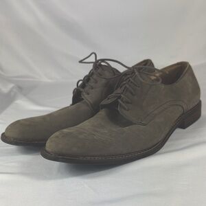 1901 “Carson Light Sand”Suede Lace-Up Oxford Shoes Size 13